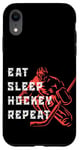 Coque pour iPhone XR The Real Evolution Of Hockey, Ice Hockey T-shirt, Hockey