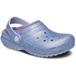 Crocs Unisex Kids Classic Lined Glitter K Clog, Frosted Glitter, 5 UK