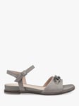 Hotter Modena Nubuck Ankle Strap Sandals, Grey