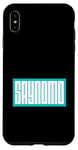 Coque pour iPhone XS Max Graphique de couleur turquoise SAYNOMO (Say No More)