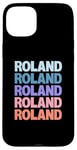 Coque pour iPhone 15 Plus Funny Modern Repeated Text Design Roland