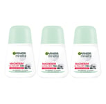 Garnier Mineral Magnesium Ultra Dry Women Deodorant Roll-On 50ml 3, 6 Pack