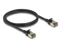 DELOCK – RJ45 Network Cable Cat.8.1 F/FTP Slim Pro 1 m black (80339)