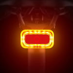 EBUYFIRE Feu arrière de vélo Intelligent, Feux arrière de vélo à détection de freinage Rechargeables par USB, Eclairage de sécurité pour Bicyclette par LED étanches à 4 Modes