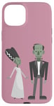 iPhone 15 Plus happy valentines bride frankenstein monster creepy spooky Case