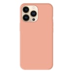 Coque silicone unie Mat Rose compatible Apple iPhone 13 Pro - Neuf