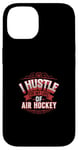 Coque pour iPhone 14 Je me bouscule pour mon amour de la passion pour le hockey sur air