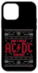 Coque pour iPhone 12 mini AC/DC Have A Rockin' Christmas Rouge et Gris