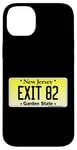 Coque pour iPhone 14 Plus Sortie 82 de plaque d'immatriculation New Jersey NJ GSP Parkway