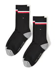 Tommy Hilfiger Men's CREW Socks (Pack of 2), black, 6-8 UK