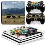 Kit De Autocollants Skin Decal Pour Console De Jeu Ps4 Pro Destiny, T1tn-P4pro-7208