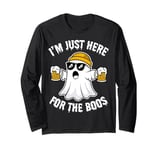 Ghost I'm Just Here For The Boos Halloween Costume Men Women Long Sleeve T-Shirt