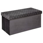 Banquette Pliable Velours "Liam" 38x76cm Gris