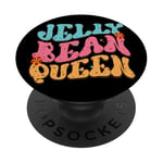 Jelly Bean Queen Groovy Lettering Vibes PopSockets Adhesive PopGrip