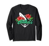 Kauai Tropical Beach Island Hawaiian Surf Souvenir Designer Long Sleeve T-Shirt