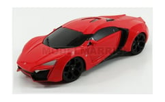 Jada 253203020-RC Lykan - Dom's Hypersport - Fast & Furious 7 2015 - Red - 1/24