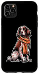 iPhone 11 Pro Max English Setter Dog Scarf Pumpkin Autumn Happy Thanksgiving Case