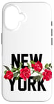 iPhone 16 Cool Floral New York City Graphic Design, New York City Case