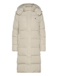 Calvin Klein Jeans Monologo Non Down Long Puffer Beige