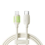 Joyroom 30W hurtigladingsdatakabel USB-C til Lightning, 2m - Beige