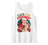 Trump Cats for Everyone Christmas Cat Funny Xmas Women Santa Tank Top