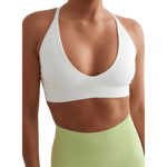 aim'n White Shape Seamless Cross Back Bra Vit