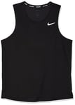 Nike Men's Shirt M NK DF Miler Tank, Black/Reflective Silv, DV9321-010, 2XL