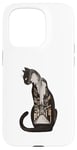 Coque pour iPhone 15 Pro Paysage naturel amusant pour amoureux des chats