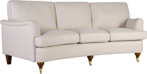 Skånska Möbelhuset Watford Deluxe 4-sits svängd Howard soffa i beige tyg