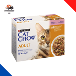 Cat Chow Croquettes Adulte Riche En Saumon/Haricots Verts Pour Chat