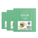 By Amazon Cappuccino Dolce Gusto Compatible Capsules, Light Roast, 24 Count (3 Packs of 16) - Rainforest Alliance Certified