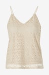 Vero Moda - Topp vmMaya V-neck Singlet Top Jrs Spe - Beige