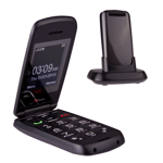 TTfone Star TT300 EU - Easy-to-Use Clamshell Flip Phone for Seniors