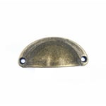 Lot de 10 poignées de tiroir de 81 mm, poignées d'armoire vintage pour commode, armoires, meubles de cuisine, décoration avec vis (bronze) (10,