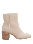 TOMS Evelyn Suede Ankle Boots, Cream