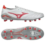 Mizuno Morelia Neo Iv Beta Elite Fg/ag Charge - Vit/radiant Red, storlek 46