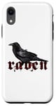 iPhone XR Raven Red Lettering Gothic Case