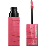 Maybelline New-York - Rouge à Lèvres Liquide - Effet Vinyl Brillant - Longue Tenue - SuperStay Vinyl Ink Pink - Teinte : Rogue (145)