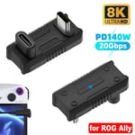 PD 140W Quick Charge OTG Adapter 20Gbps Game Connector for Asus ROG Ally Laptop