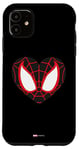 Coque pour iPhone 11 Marvel Spider-Man Miles Morales Masque de Saint-Valentin Cœur