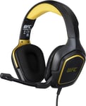 Ufc Casque Gaming Filaire Pour Ps4, Ps5, Switch, Xbox One Et Series X|S - Microphone 45° - Câble 1,5 M - Pr Jack 3,5 Mm - Noir Et Or