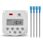 1 sekunds intervall 12v digital LCD timer switch 7 veckoprogrammerbar tidsreläprogrammerare Cn101s