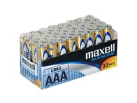 Maxell 790260, Single-Use Battery, Alkalisk, Cylindrisk, 1,5 V, 32 Styck, Låda