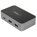 StarTech.com 4-Port USB C Hub - USB 3.1 Gen 2 (10Gbps) - 3x USB-A & 1x USB-C - Powered - Universal Power Adapter Included (HB31C3A1CS)