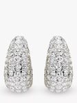 Swarovski Sublima Crystal Zirconia Round Cut Drop Earrings, Silver