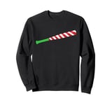 Funny Candy Cane Baseball Bat Christmas Holiday Gifts Sweatshirt