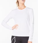 2XU Aero L/S Women White/Silver Reflective