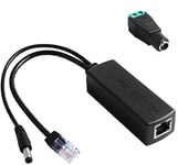 GeeekPi Gigabit PoE Splitter, 48V to 12V 2A Ethernet Adapter,IEEE 802.3af Compliant 10/100/1000Mbps PoE Splitter for IP Camera,Wireless Access Point and VoIP Phone