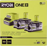 Ryobi Rc18120-250, Oppladbart Batteri, Lithium-Ion (Li-Ion), 18 V, 2 Stykker, 5000 Mah, Høy