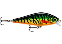 Rapala Leurre de Pêche Super Shadow Rap-Matériel Bavette Intégrée d'eau Douce-Profondeur de Nage 0,9-1,2m-11cm Fabriqué en Estonie-Hot Tiger Pike Unisex-Adult, 11cm / 38g